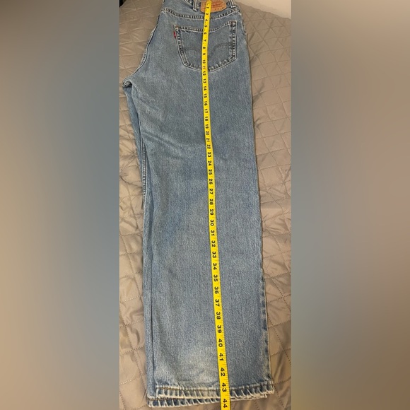 Men’s Levi’s 550 Relaxed Fit Jeans 40x32 Blue Denim Straight Casual Western READ - Picture 9 of 11